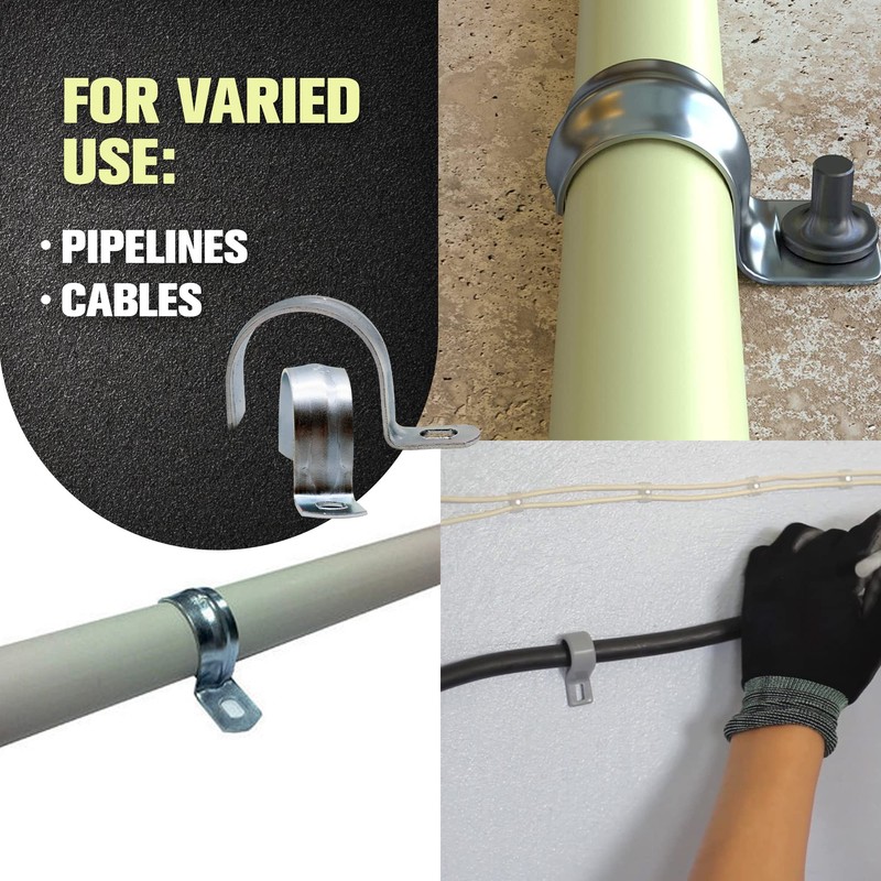 DOJA Industrial Impact Nail Cable and Pipe Mounting Clamp 22
