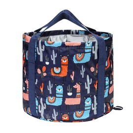 Collapsible Foot Soaking Bucket Portable Travel Foot Bathtub Collapsible Water Bucket for Travel/Fishing/Camping (Blue)