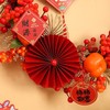 SM SunniMix Chinese New Year Wreath, Hanging Ornament Pendant 2025