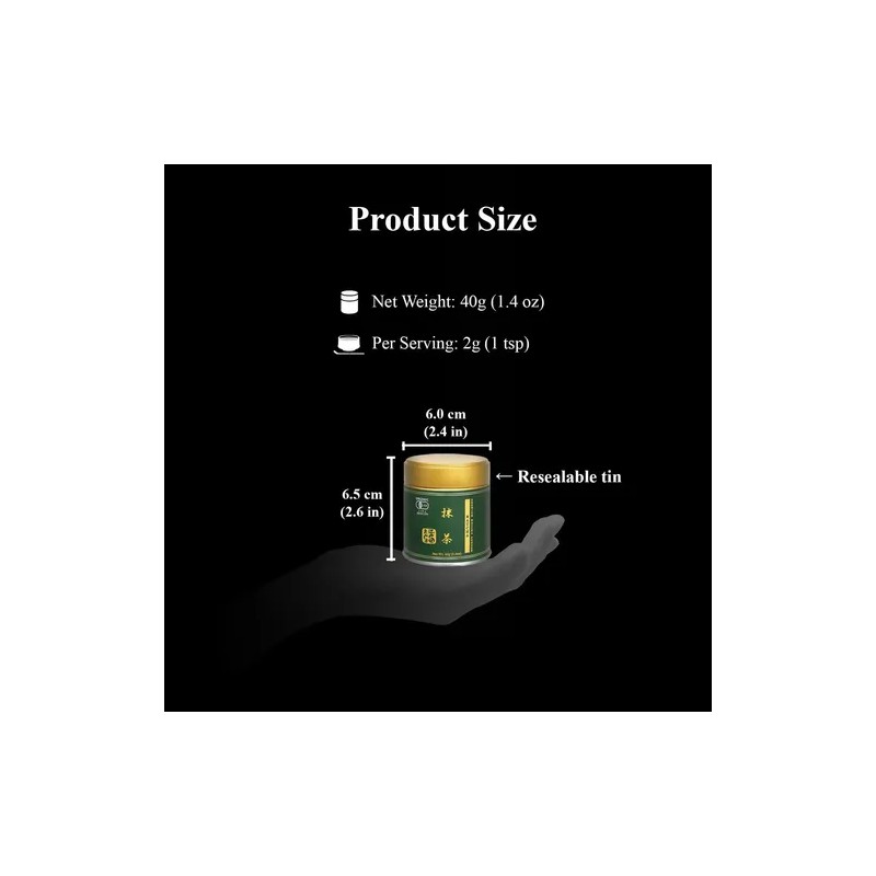 Yedoensis Matcha Premium Orgánico Japonés En Polvo - 40 G