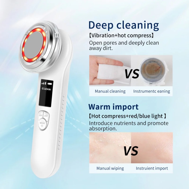 PAKISS Handheld 2-in-1 Multifunctional Beauty Device with Cold & Hot