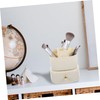 WOONEKY Rotating Makeup Brush Holder Organizer Drawer Spinning Design for