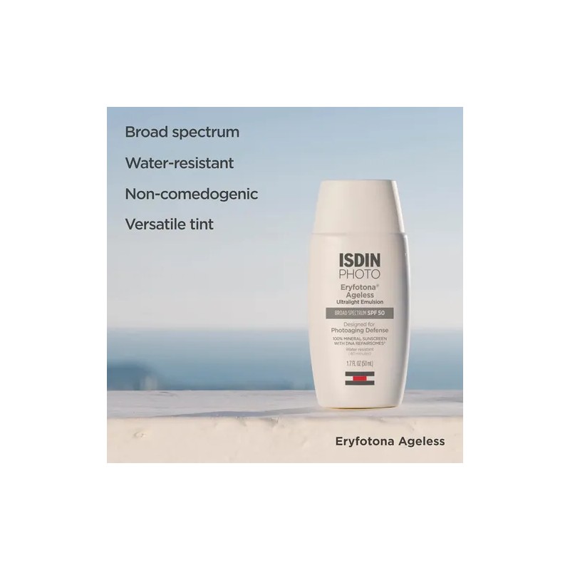 Isdin Eryfotona Ageless Tinted Mineral Sunscreen Spf 50, Pro