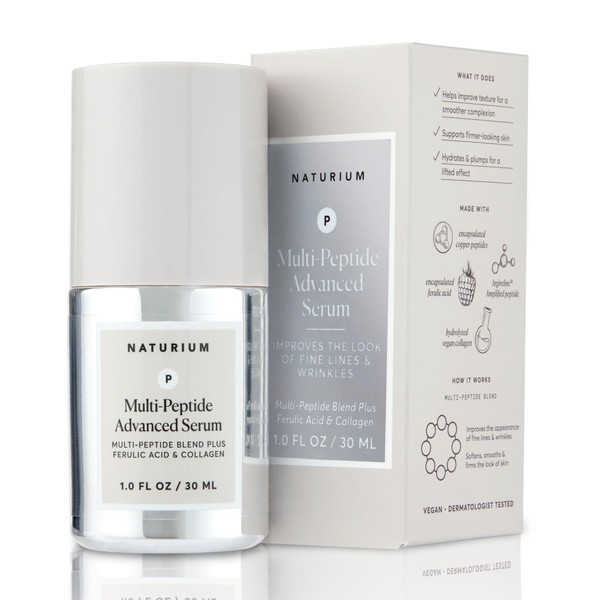 Naturium Multi-Peptide Advanced Serum, Firming & Smoothing Face Serum for