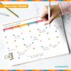 SCANDINÖTE Monthly Planner Pad. A4 Undated Calendar & Scheduler. 52