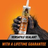 Gorilla Waterproof Caulk & Seal Silicone Sealant, 10oz Cartridge (Pack