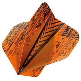 Hardcore Radical Orange Extra Thick Standard Dart Flights - 4 sets Per Pack (12 Dart Flights in total)