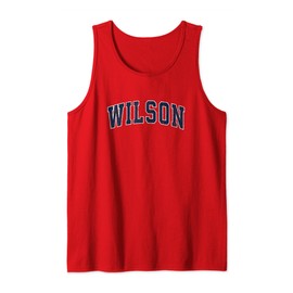 Wilson North Carolina NC Vintage-Sportdesign, marineblaues Design Tank Top