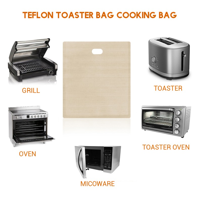 10PCS Non Stick Toaster Bags Reusable and Heat Resistant Bags