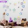 Iridescent Star Decoration Sets, 39.3 Ft Iridescent Star Garland and