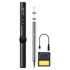 Digital Electric Soldering Iron Kit with Stand Tip Type C Cable Portable Welding Iron DC9‑24V Black
