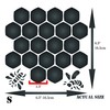 Honeycomb Stencil, 6.5 x 6.5 inch (S) - Large Bee