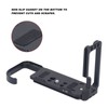 L Bracket Quick Release Plate Aluminum Skeleton Design 1/4 Inch