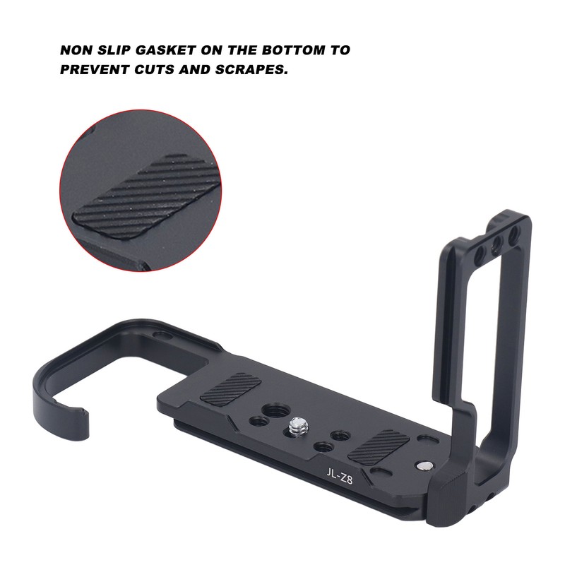 L Bracket Quick Release Plate Aluminum Skeleton Design 1/4 Inch