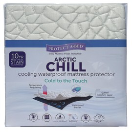 Arctic Chill Mattress Protector, Protect-A-Bed, Waterproof, 5-Sided, Full Size