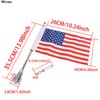 Soporte para mástil de bandera de motocicleta y bandera americana