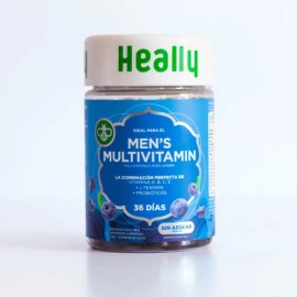 Heally Multivitamínico Hombre, 72 Gomitas, Vitaminas 216g
