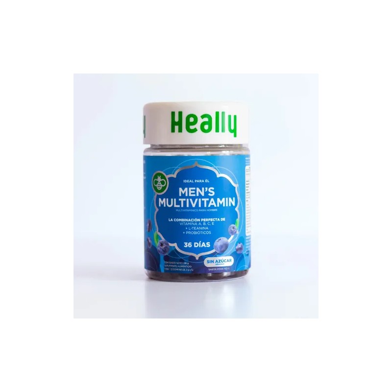 Heally Multivitamínico Hombre, 72 Gomitas, Vitaminas 216g