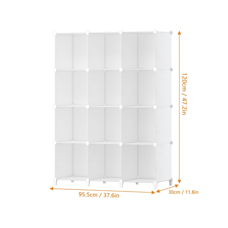 HOMIDEC Closet Organizer, 12-Cube Closet Organizers and Storage, Portable Closet
