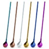 6 PCS Long Handle Spoon, 9 Inch Ice Tea Spoon,