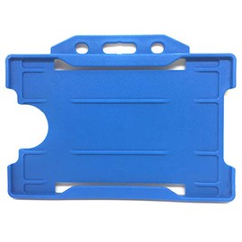 ALG ID Cards - Light Blue Single Sided Rigid ID Identity Card Pass Badge Holder (Landscape) (86mm x 54mm CR80)