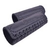 Cowhide Leather Motorcycle Handlebar Grips Handle Grips Cover Protector (Black)