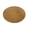 Kerzenteller Gold Aluminium Plate with Structure, Diameter 10 cm