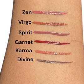 Liquid Lip Liner – Long-Lasting, Creamy Matte, Smudge-Resistant, No Sharpening, Precise Brush Tip, Vegan, Chocolate Dark Brown (Garnet(Deep burgundy))
