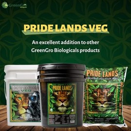 Pride Lands Veg Premium Organic Dry Top Dress Fertilizer for The Vegetative Cycle, Bigger Buds and Healthier Plants with Our Complete Veg Food, All Natural, Safe for Plants You Consume, 2 lb