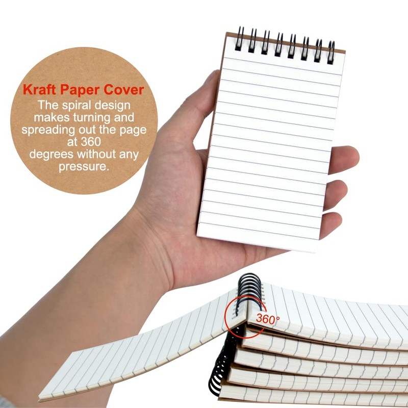 wavamawa Pocket Notebook,Small Notebooks 3x5 With Lined Pages,Small Notepad Mini