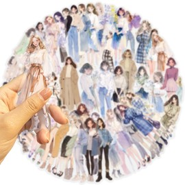 Urban Lovely Fashion Girls Stickers 50 Pcs Waterproof Cute Cartoon People Stickers for Laptop Skateboard Water Bottle Scrapbook Luggage Car Bike Helmet Computer,Vinyl Funny Sticker for Girls Adults