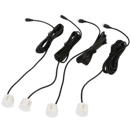 Kit 4 Sensors Parking Reversing Auto Transporter Camper White Paint Manually Italian with Buzzer Audible