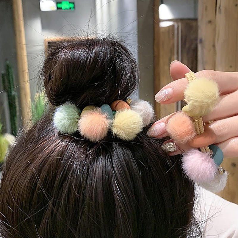 Fur Balls, 6 Colors, 36 Pieces, 0.6 inches (15 mm),