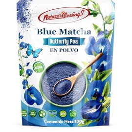 Blue Matcha - Butterfly Pea en Polvo | Nature's Blessings | Antioxidante Natural, 100g