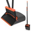 Broom and Dustpan Set for Home, JEHONN Long Handle Lightweight
