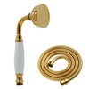 HOMEDEC Traditional Telephone Style Brass Handheld Showerhead with 59inch Hose