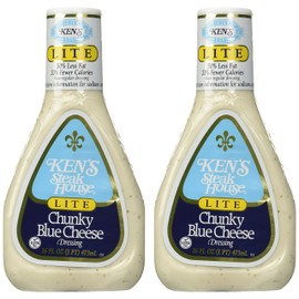 Ken's Steak House Lite Chunky Blue Cheese Dressing (16 Fl Oz , Pack of 2)