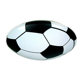 Niermann Standby Football Ceiling Light with Shockproof Cover, Diameter 36 cm, E27, Children's Room Lamp, Football Lamp, Ceiling Light Soccer, Teenager's Room