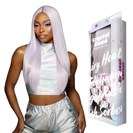 Sensationnel ShearMuse Crystal Cloud Lace Wigs - Dulcia Wide 5 Inch Deep Parting Synthetic Preplucked Hairline Glueless Lacefront (PINKPONY)