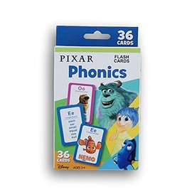 Flash Cards Phonics with Pixar Characters - Nemo, Monsters, Inc.(Pre-K) - 36 Count