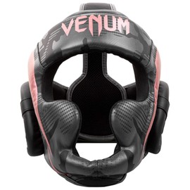 VENUM ヘッドガード Elite Headgear （ブラック×ピンクゴールド）