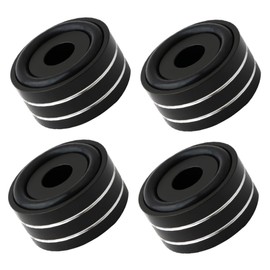 FELTECHELECTR 4 Pieces Vibration Feet Cushions Amplifier Feet Pads for Isolation and Sound Clarity Enhance Stereo Imaging and Bass Response Durable Aluminum Alloy Design