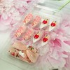 Press on Almond Nails-24Pcs Artificial French Tips False Nails with