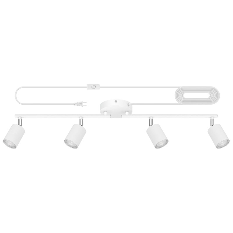Plug in Track Lighting LED, Track Lighting Fixtures Ceiling, White