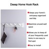 DSEAP Wall Mounted Coat Rack: 16-Inch Hole to Hole, 5