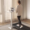 ROMOON Over Bed Table with Wheels, Height Adjustable Hospital Bedside
