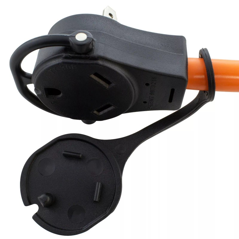AC WORKS® 30A Piggy-Back TT-30 Plug to NEMA 5-20 Household