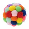 HEEPDD Colorful Cat Balls, Handmade Plush Bouncy Ball with Catnip