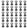 sourcing map 100 Sets Double Cap Leather Rivets, 6x10mm Round