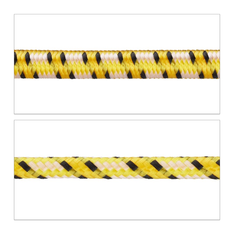 Relaxdays Bungee Cord Set of 12, Elastic Cords for Car